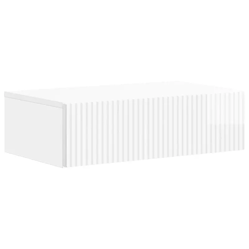 Mesa Lateral Montada en la Pared Brillante 59 x 34,5 x 17 cm