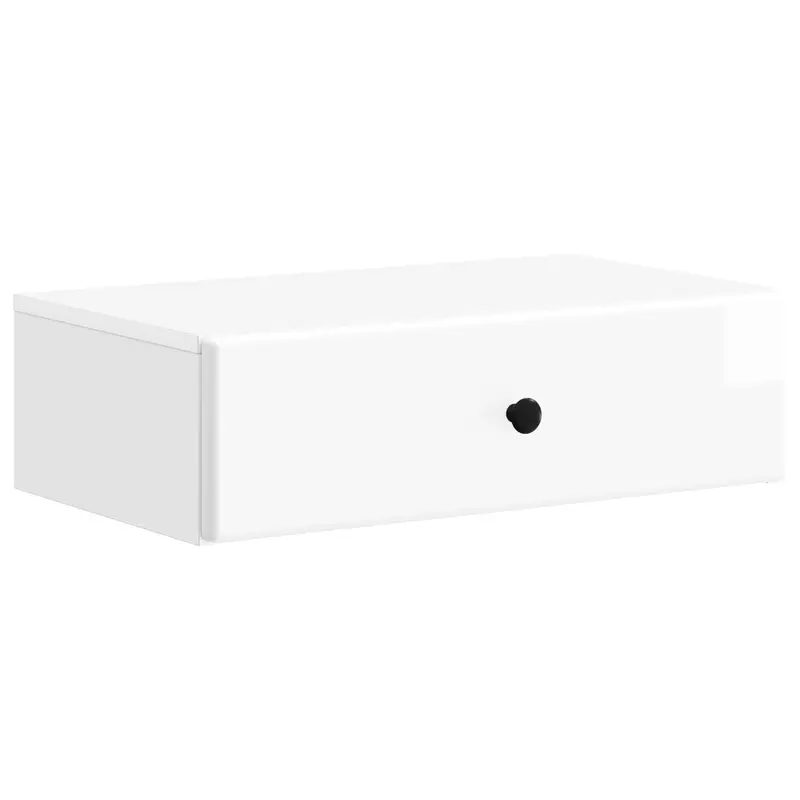 Mesa Lateral Montada en la Pared Brillante 59 x 34,5 x 17 cm