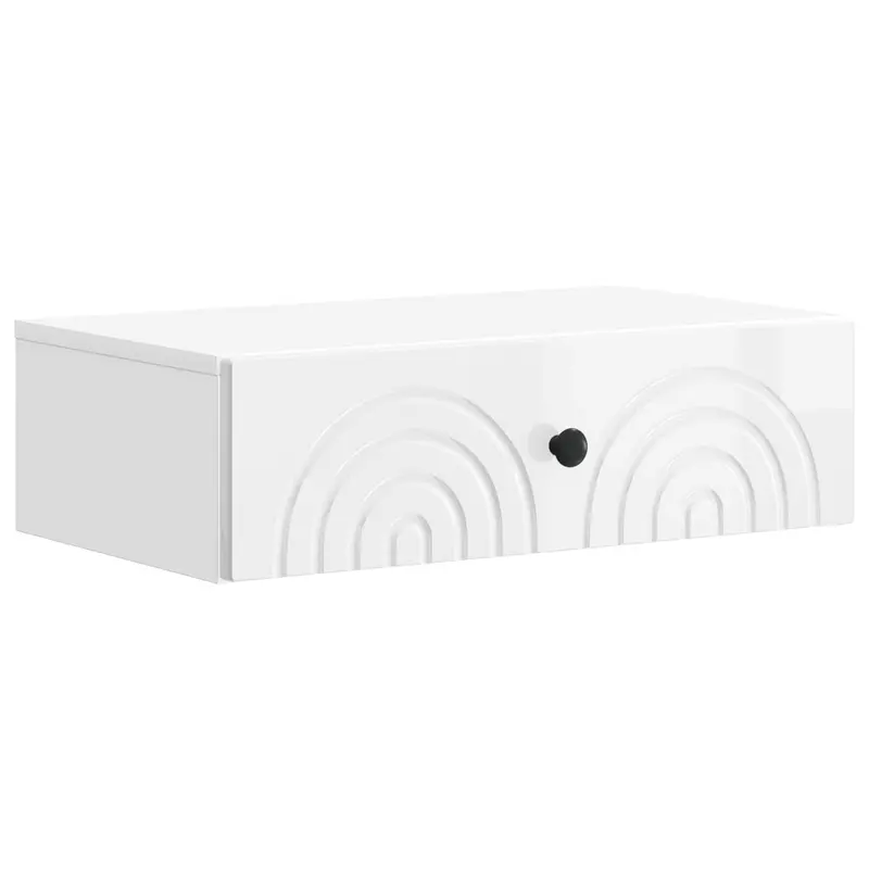 Mesa Lateral Montada en la Pared Brillante 59 x 34,5 x 17 cm