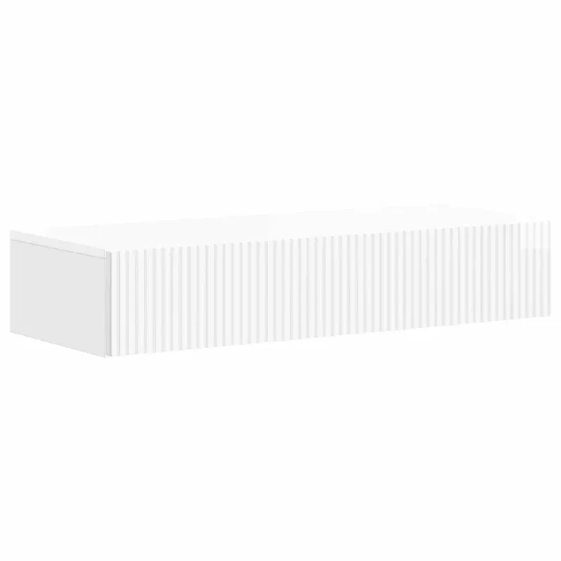 Mesa Lateral Montada en la Pared Brillante 87,5 x 34,5 x 17 cm