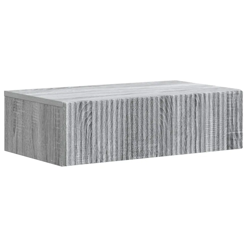 Mesa Lateral Montada en la Pared Gris Sonoma 59 x 34,5 x 17 cm