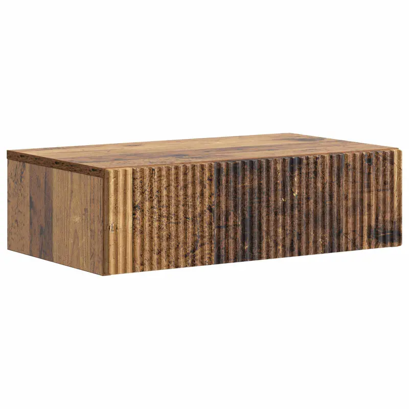 Mesa Lateral Montada en la Pared Madera envejecida