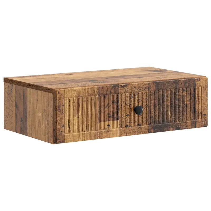 Mesa Lateral Montada en la Pared Madera envejecida