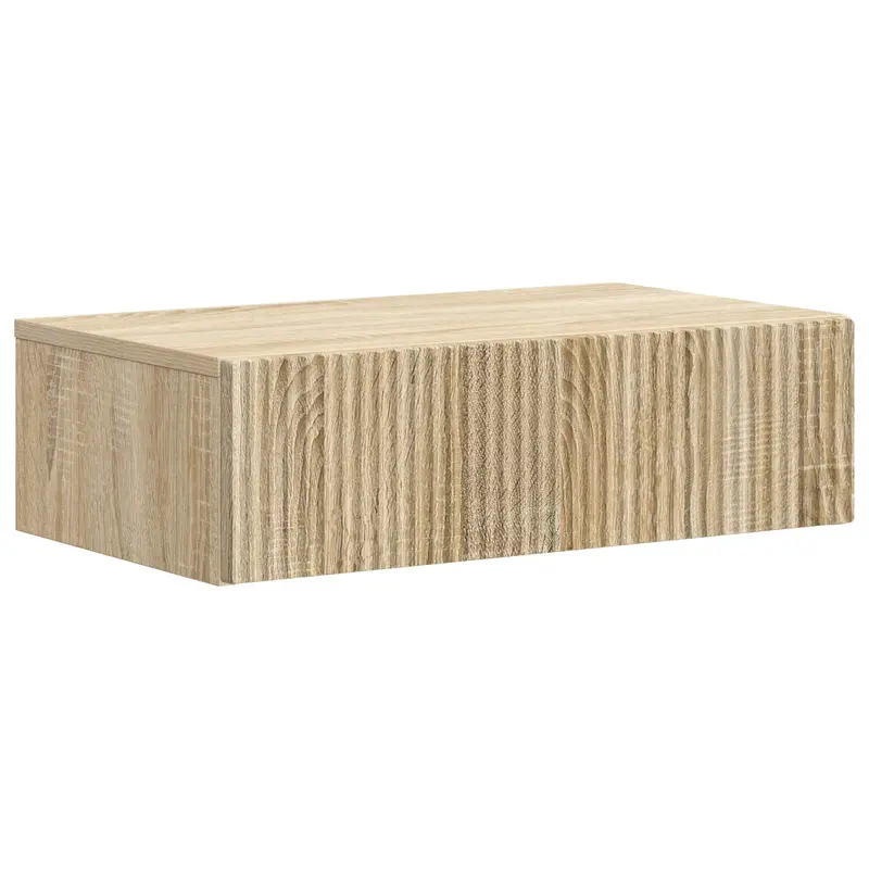 Mesa Lateral Montada en la Pared Roble Sonoma 59 x 34,5 x 17 cm
