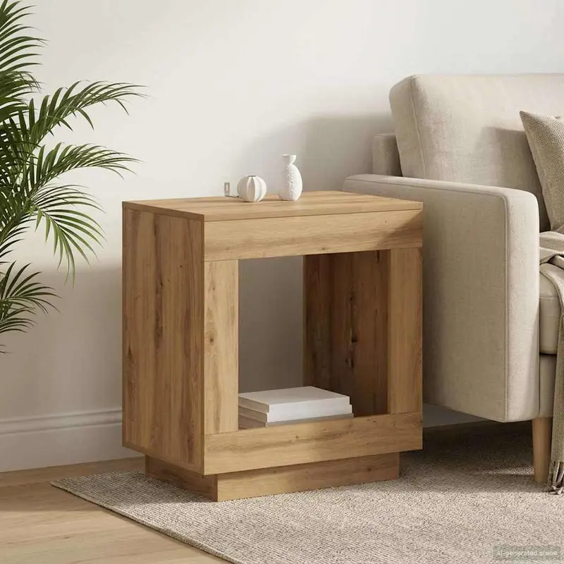 Mesa lateral Roble Artesanal 60 x 40 x 65 cm