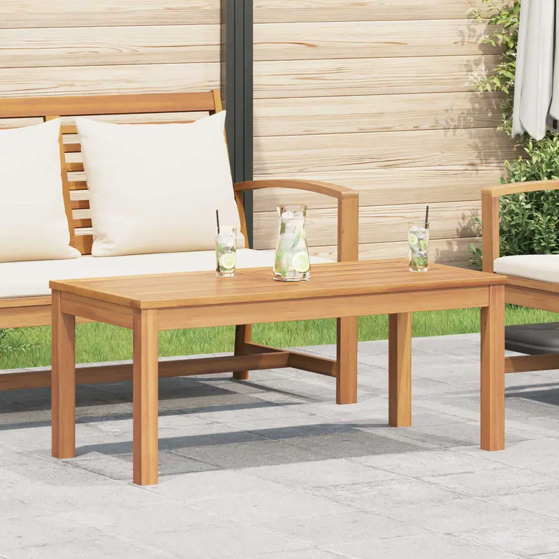 Mesa Marrón 95 x 45 x 40 cm Madera de teca maciza