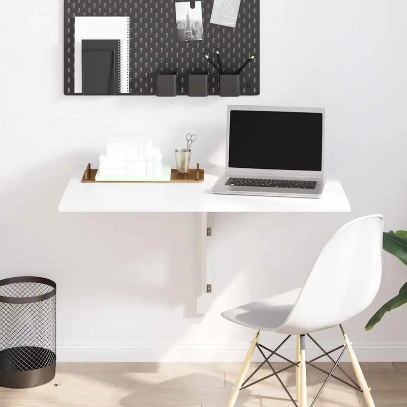 Mesa plegable de pared blanco 100x60 cm