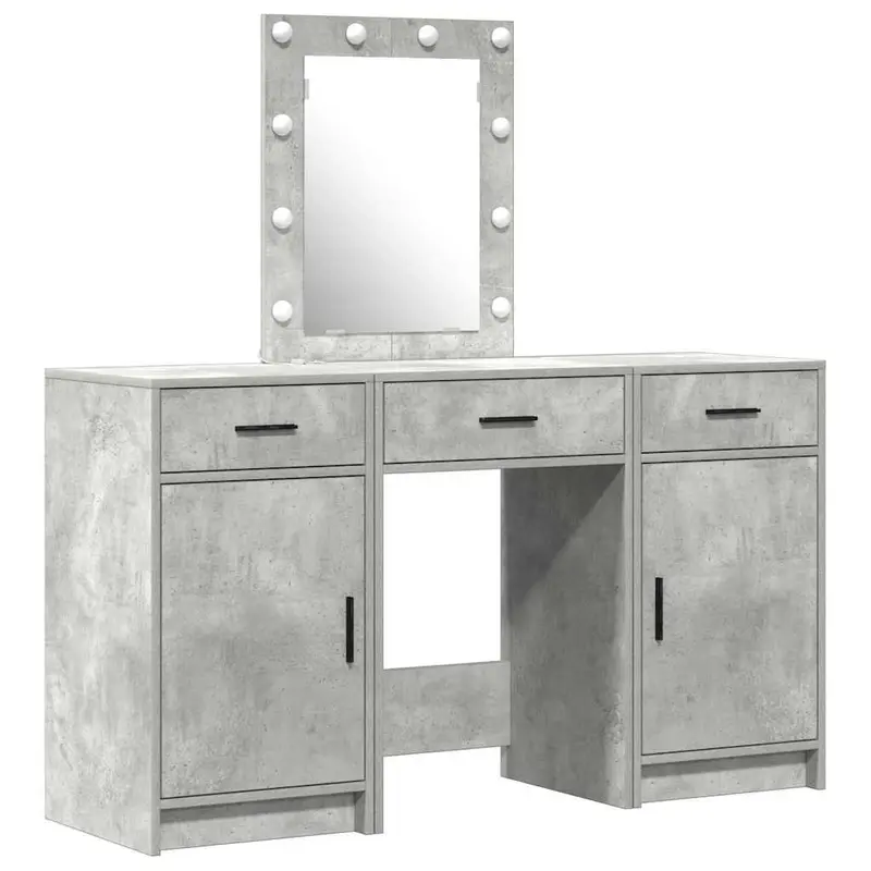 Mesa Tocador Gris 50 x 41 x 135 cm Madera de ingeniería