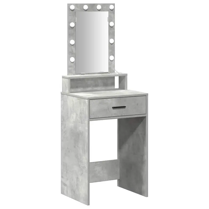 Mesa Tocador Gris 50 x 41 x 140 cm Madera de ingeniería