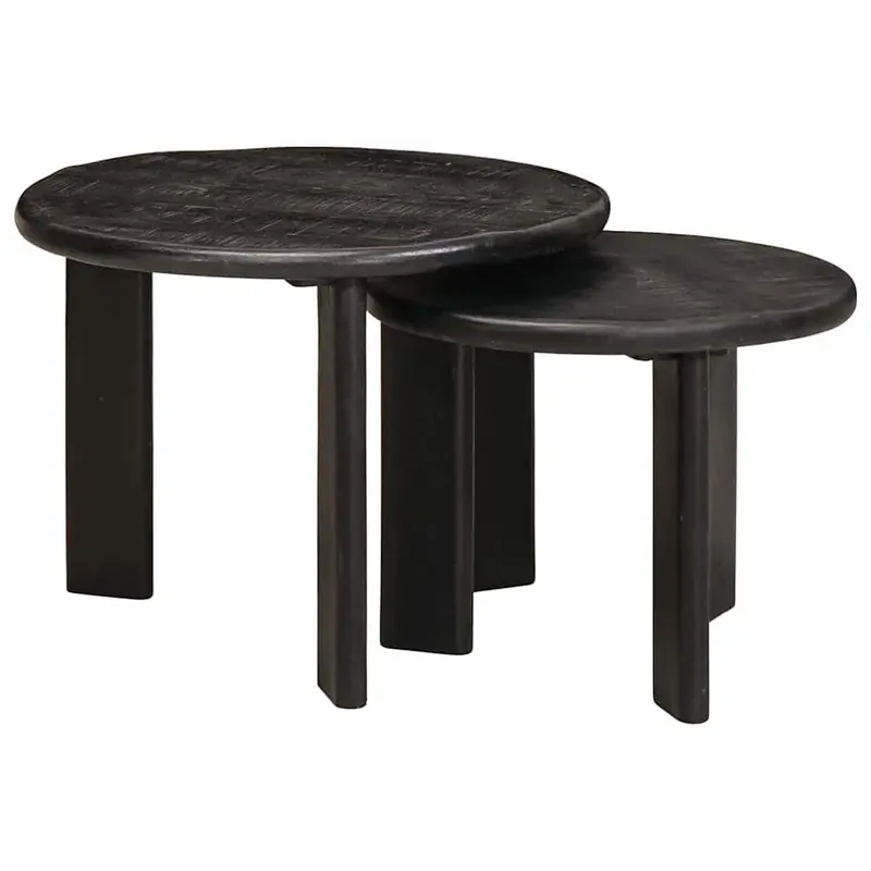 Mesas de Café Nido 2 pcs Madera de mango maciza