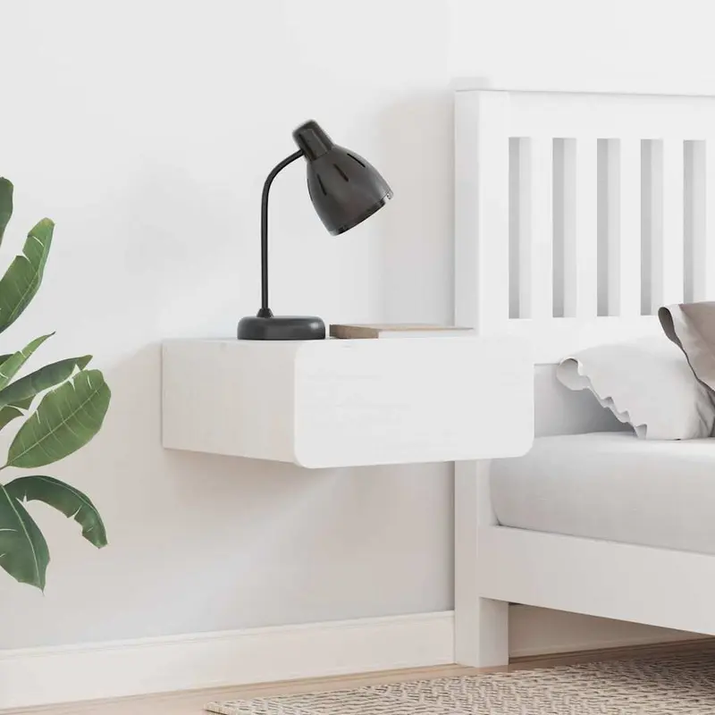 Mesita de Noche 2 pcs 39 x 34 x 16,5 cm Madera maciza de pino