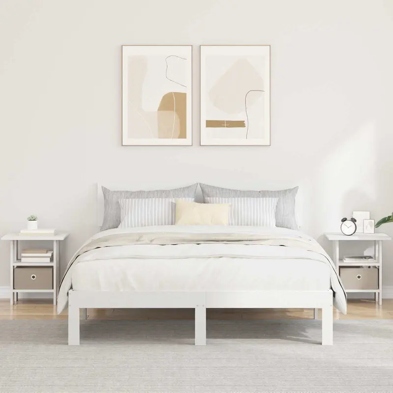 Mesita de Noche 2 pcs 41 x 40 x 45 cm Madera de ingeniería