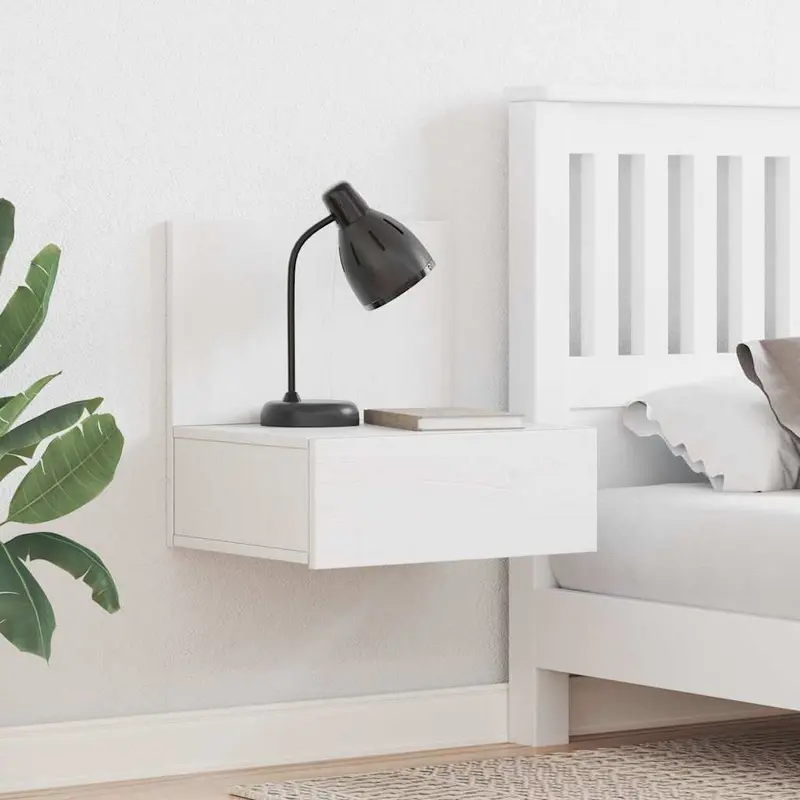 Mesita de Noche 2 pcs 42 x 32,5 x 40 cm Madera maciza de pino