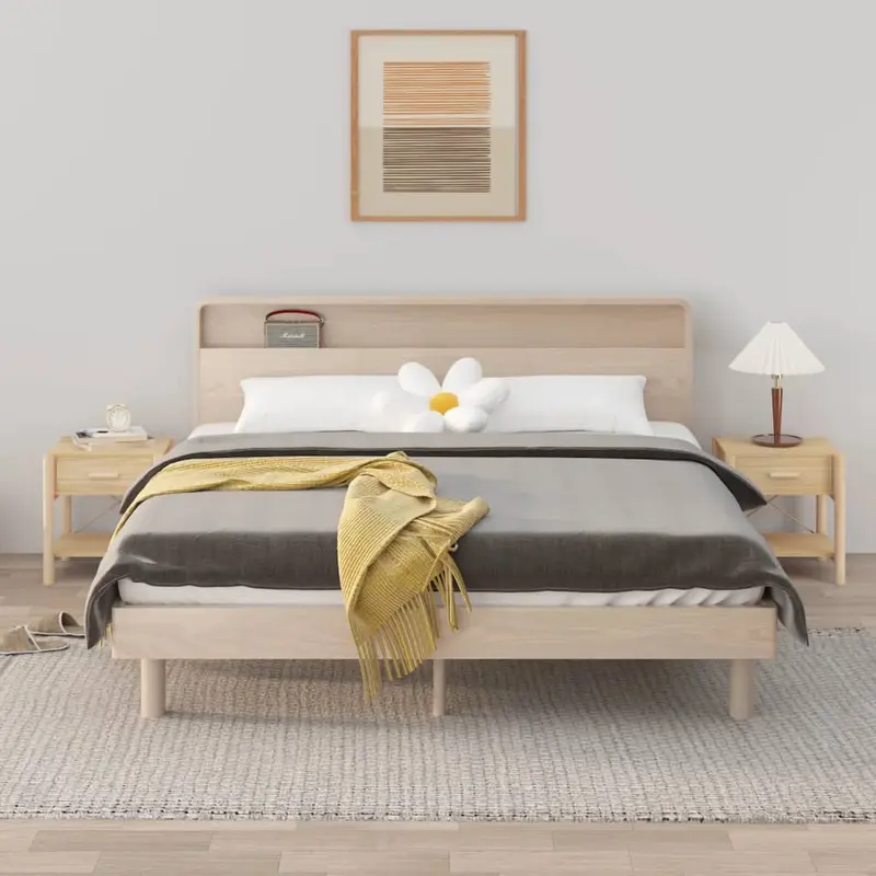 Mesitas de noche 2 uds madera contrachapada 42x38x45 cm