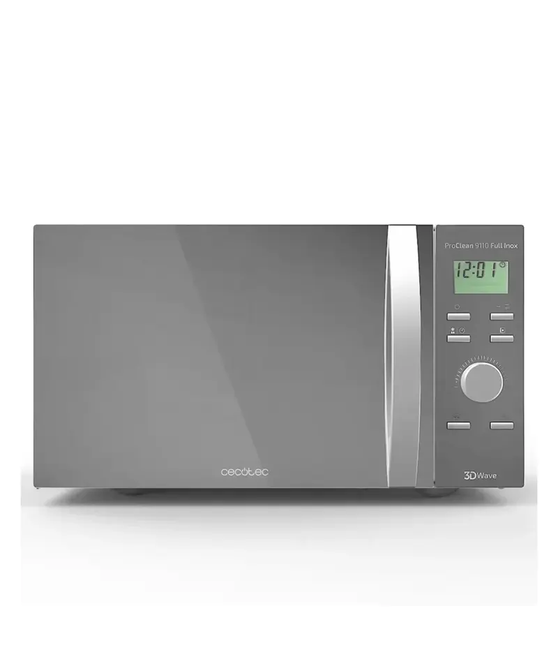 Microondas con Grill 1000W, 30L, Diseño Espejo y Tecnología 3DWave de Cecotec
