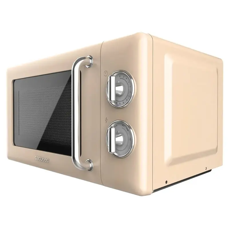 Microondas digital ProClean 5110 Retro Beige 20L 700W con grill perfecto para tu cocina de Cecotec