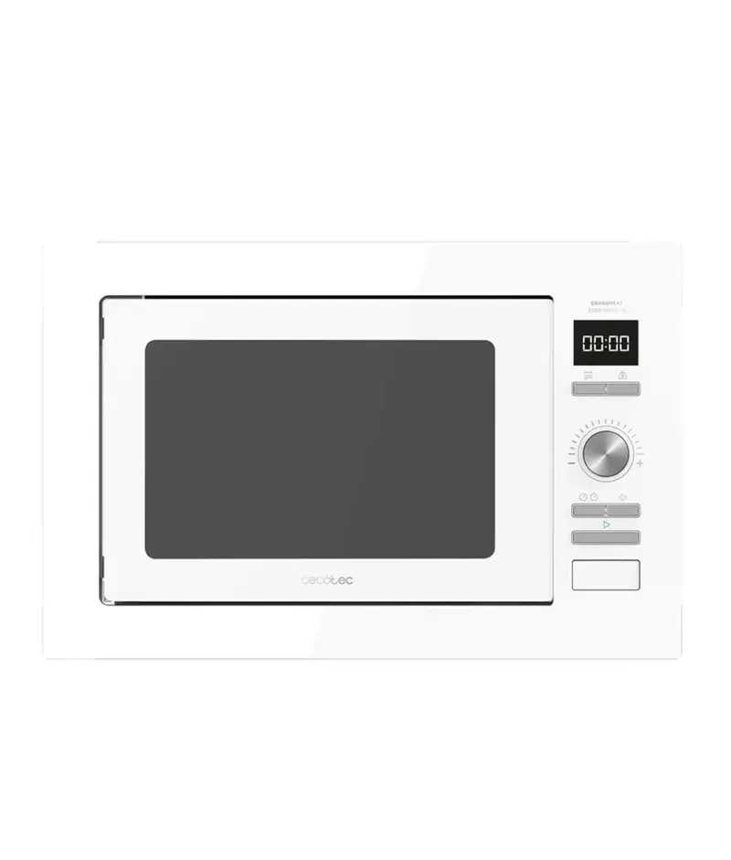 Microondas Encastrable 25L con Grill 1000W y 8 Funciones para Cocinas Modernas de Cecotec