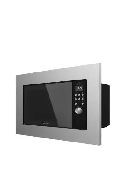 Microondas encastrable con capacidad de 20 litros en color negro y plateado grandheat 2000 de Cecotec