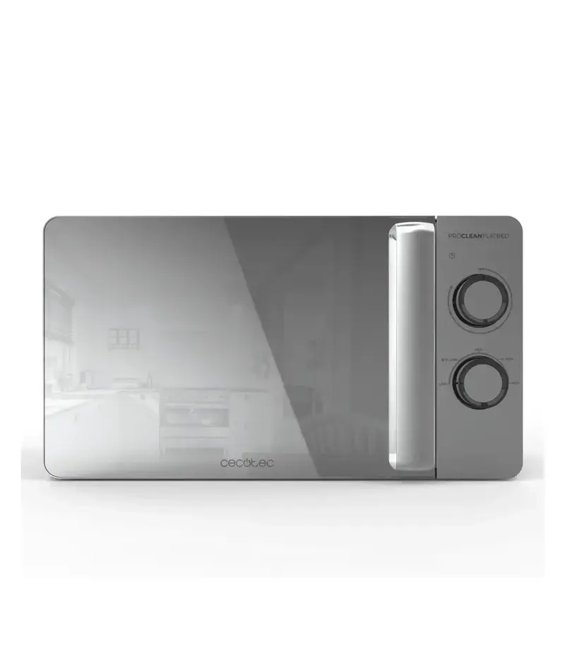 Microondas Flatbed 20L con Tecnología 3DWave y Diseño Espejo Elegante de Cecotec