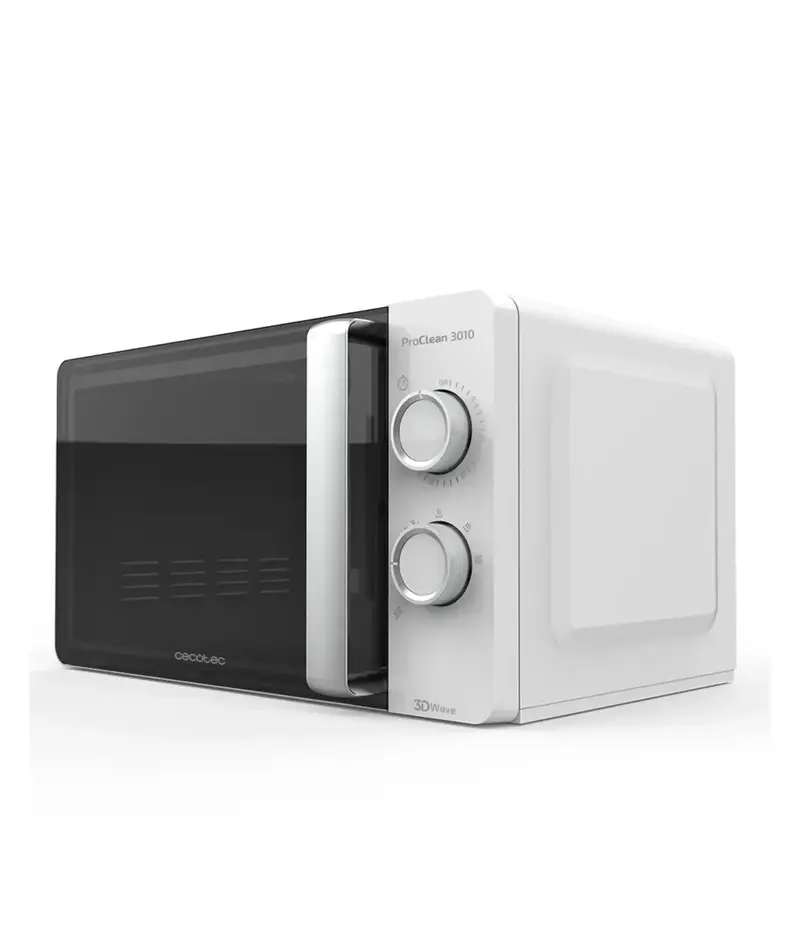 Microondas ProClean 3010 700W 20L 3DWave Descongelación 6 Niveles Potencia Temporizador 30 Minutos de Cecotec