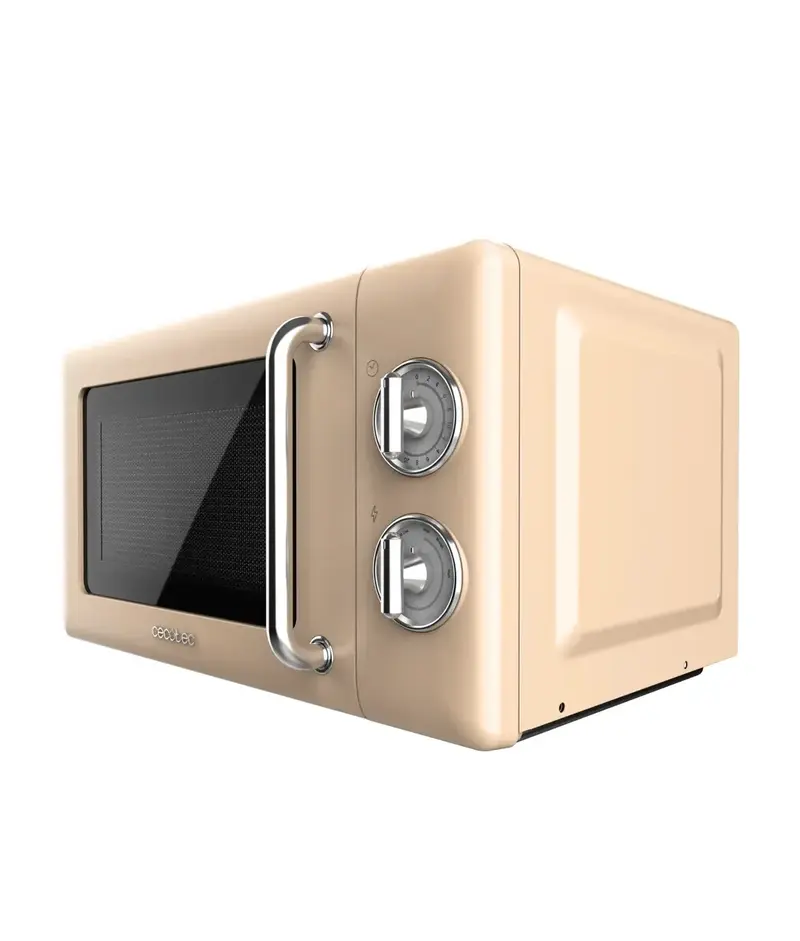 Microondas ProClean 3010 Retro Beige 20L 700W perfecto para tu cocina moderna de Cecotec