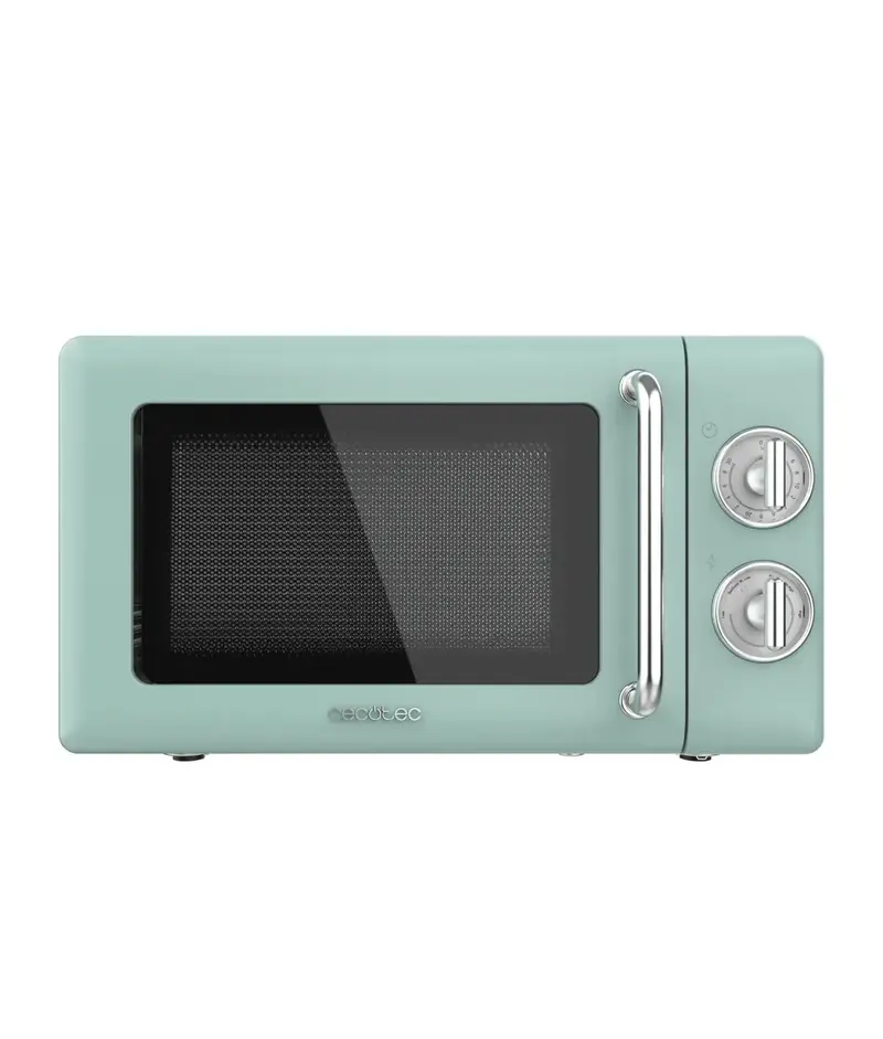 Microondas ProClean 3010 Retro Verde 20L 700W ideal para tu cocina moderna de Cecotec
