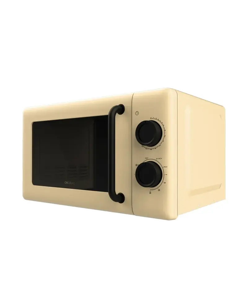 Microondas Proclean 3110 amarillo con grill 20L 700W para cocina eficiente y moderna de Cecotec