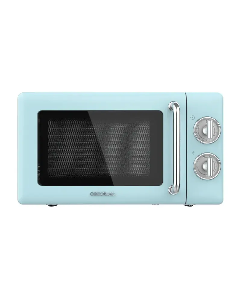 Microondas ProClean 3110 Retro Blue 20L 700W con grill compacto y eficiente de Cecotec