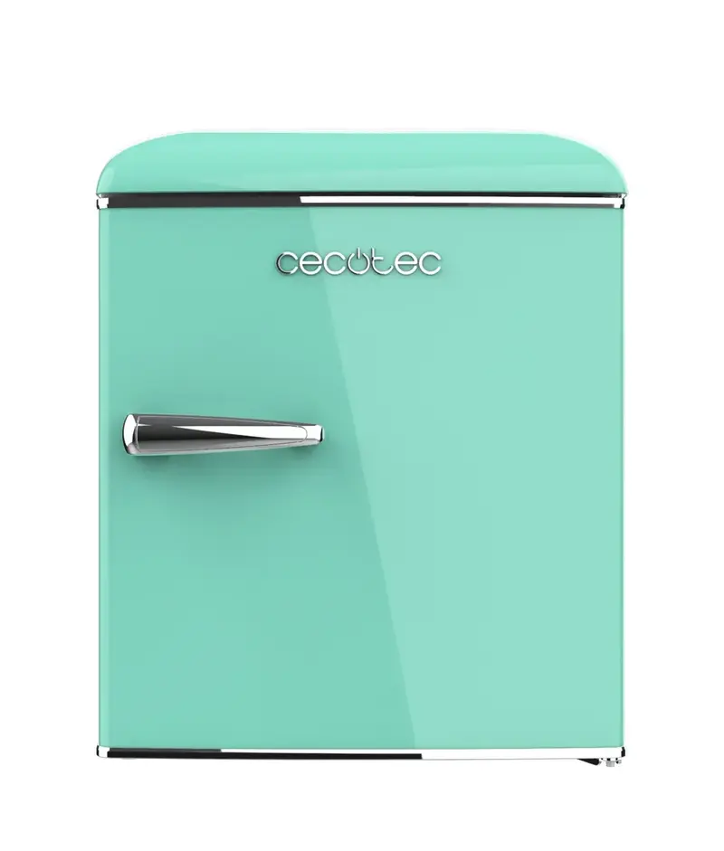 Mini Frigorífico Retro Verde 45L con Icebox y Clase Energética E de Cecotec