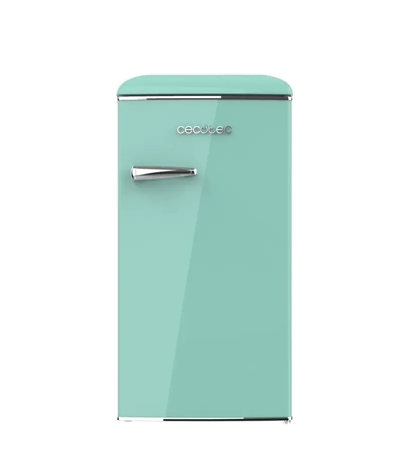 Mini Frigorífico Retro verde 95L con Icebox y Clase energética E Cecotec