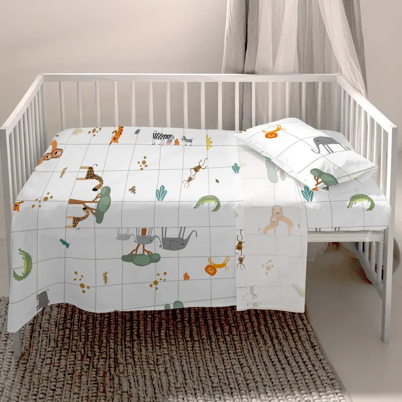Mini savanna Juego de sábanas cuna 2 piezas