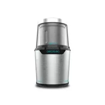 Molinillo de café de 90 g de capacidad con hojas recubiertas en titanio y 2 vasos titanmill 300 duoclean de Cecotec