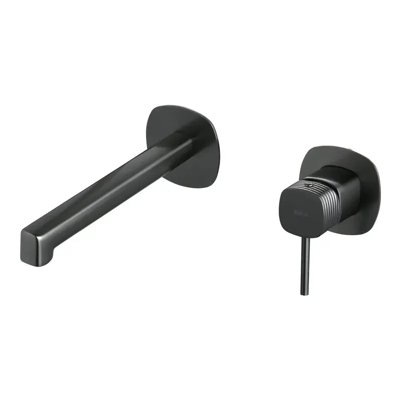 Monomando empotrado lavabo Firenze black gun metal Imex