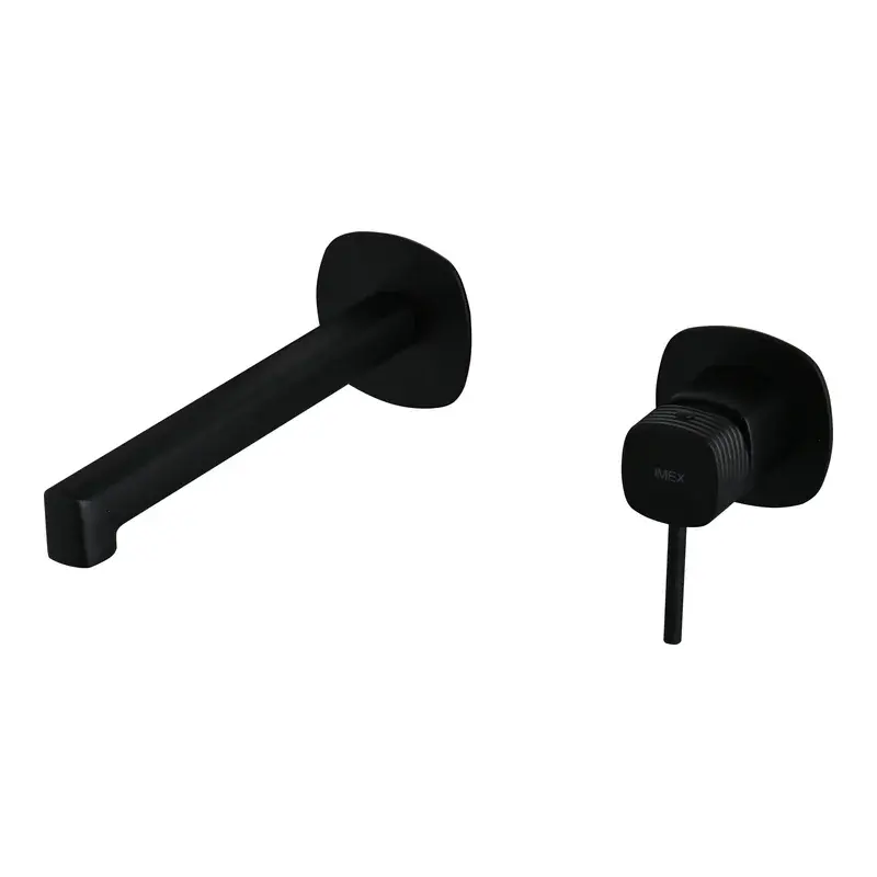 Monomando empotrado lavabo Firenze negro mate Imex