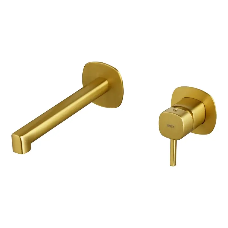 Monomando empotrado lavabo Toscana oro cepillado Imex