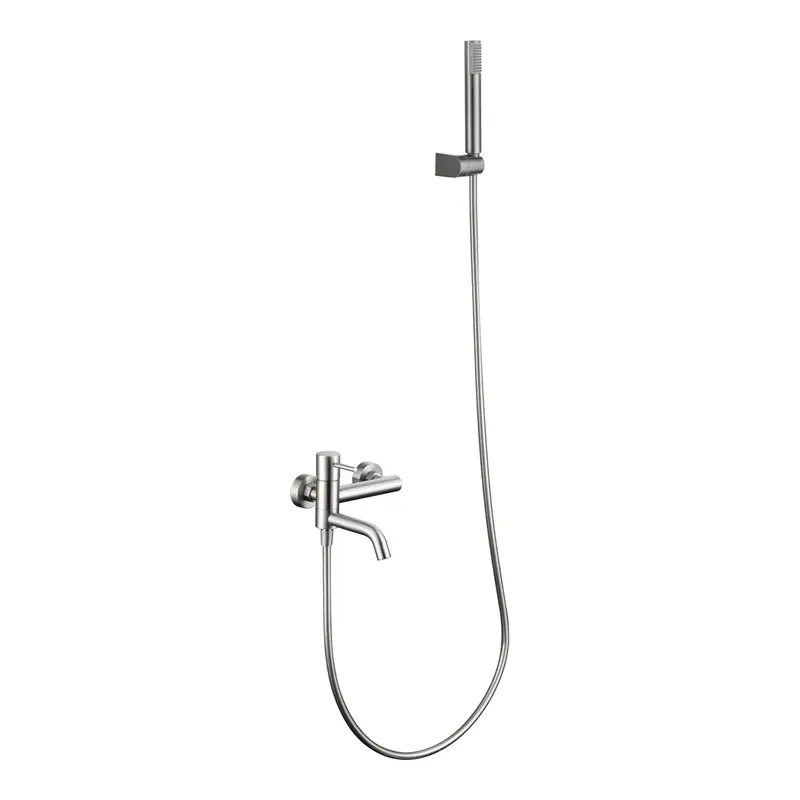 Monomando kit baño/ducha Monza níquel cepillado Imex