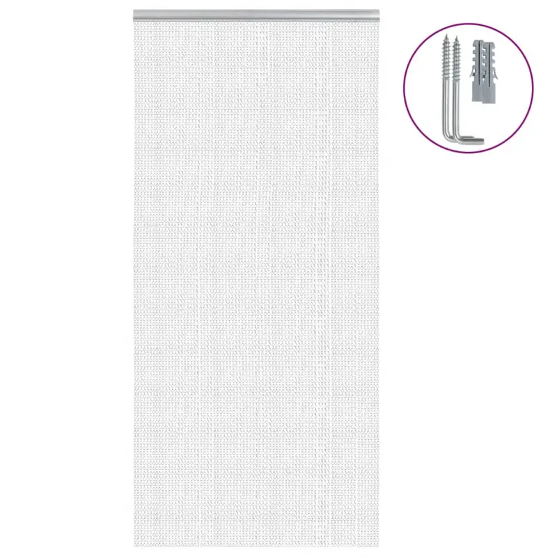 Mosquitera de cadena para puerta aluminio 100x200 cm