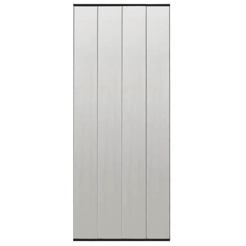 Mosquitera de puerta cortina malla poliéster negro 100x220 cm
