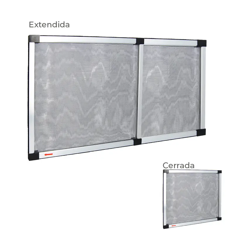 Mosquitera extensible marco aluminio 40 x 50/92 cm. Kit mosquitos, mosquitera ajustable, mosquitera universal