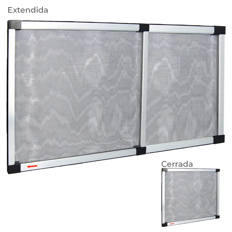 Mosquitera extensible marco aluminio 75 x 100/192 cm. Kit mosquitos, mosquitera ajustable, mosquitera universal