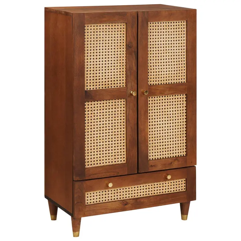 Mueble Alto Marrón 60 x 33,5 x 100 cm Madera de mango maciza