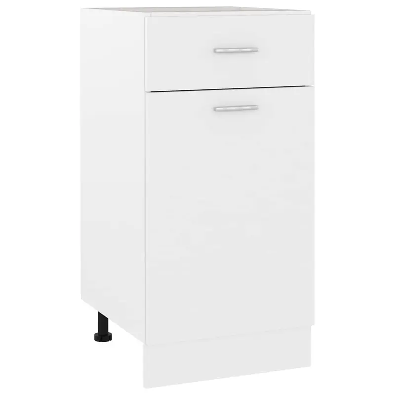 Mueble bajo con cajón "Lyon" blanco 40x46x81,5 cm madera de ingeniería
