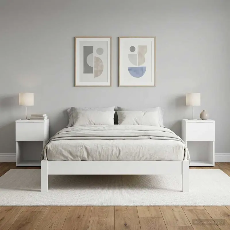 Mueble cama 2 pcs 29 x 31,5 x 49 cm Madera de Ingeniería