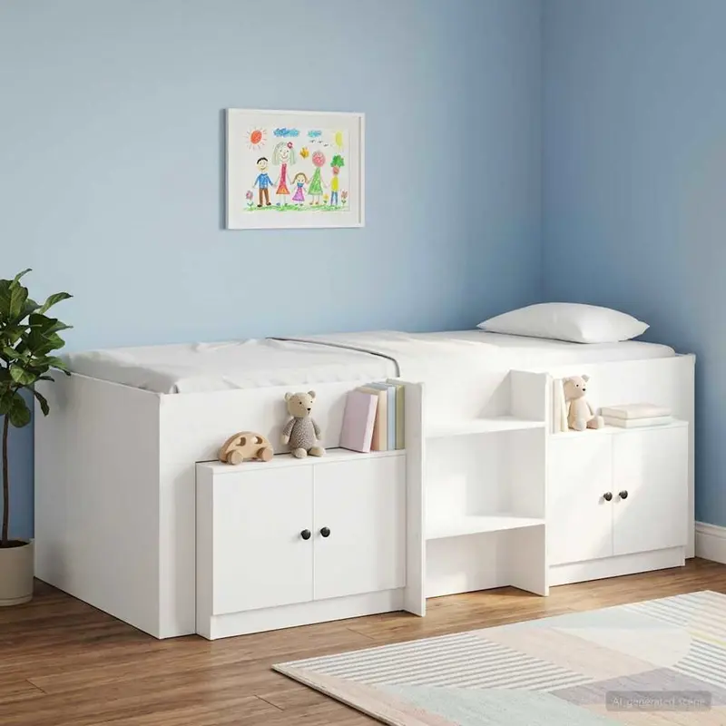 Mueble cama 2 pcs 66 x 35 x 48 cm Madera de ingeniería