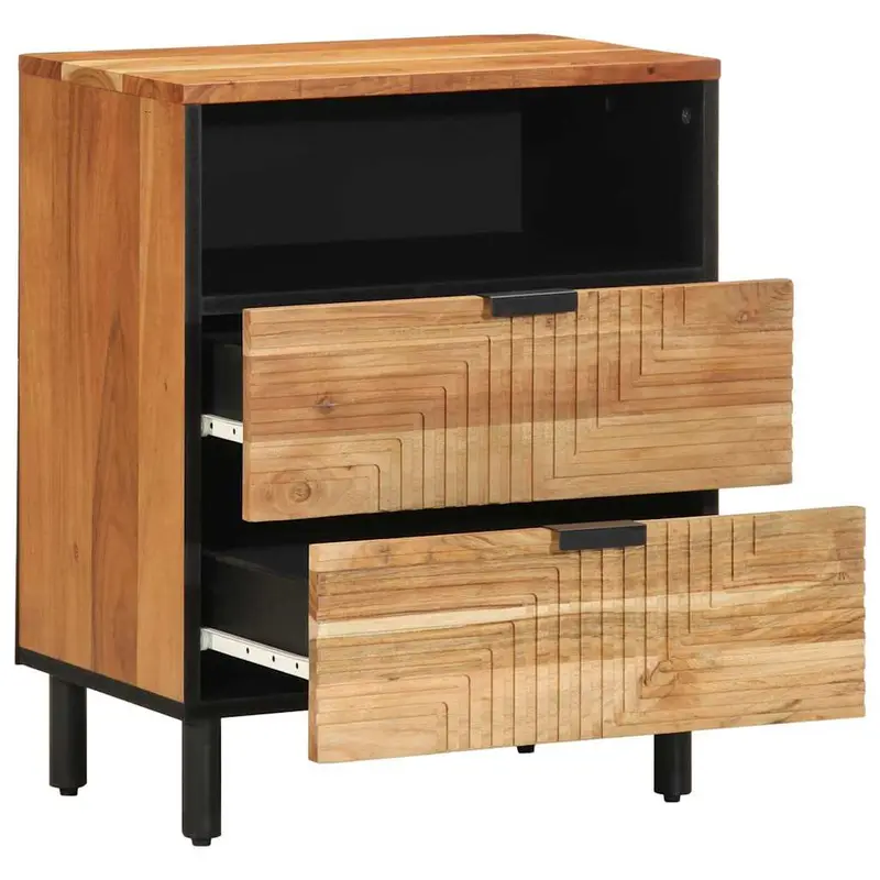 Mueble cama Marrón 50 x 33 x 62 cm Madera de Acacia Sólida
