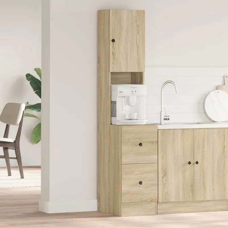 Mueble de Cocina Beige 35 x 50 x 180 cm Madera de ingeniería