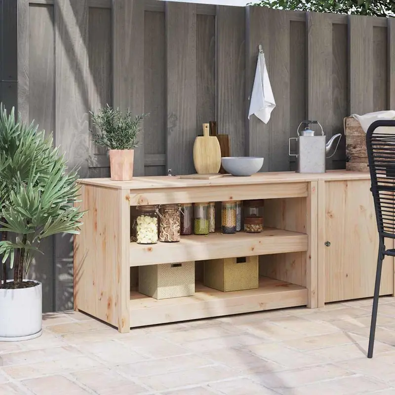 Mueble de Cocina MEPPEL Roble Marrón 106 x 55 x 64 cm
