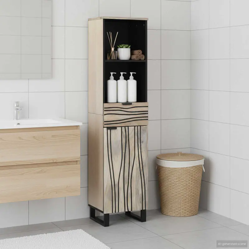 Mueble de Cuarto de Baño Blanco 38 x 33 x 160 cm