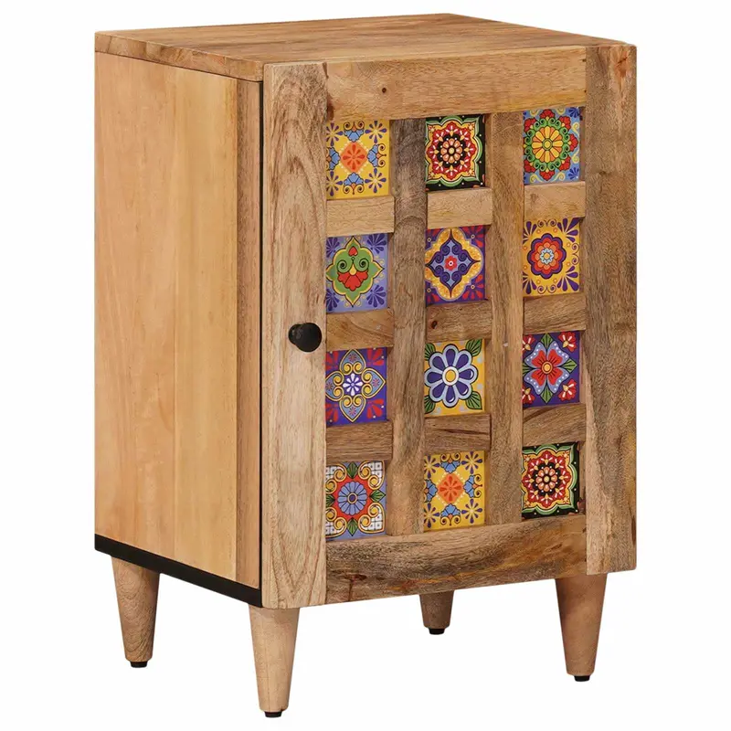Mueble de Cuarto de Baño con puerta Natural 38 x 33 x 58 cm
