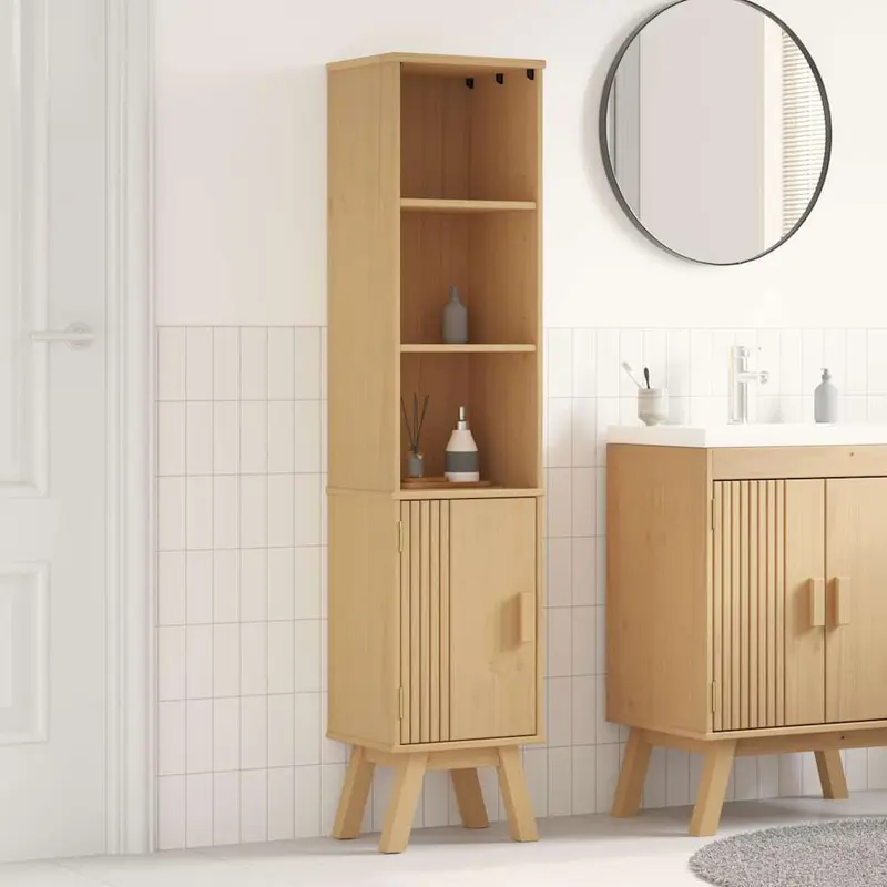 Mueble de Cuarto de Baño Olden Marrón 35 x 30 x 159 cm